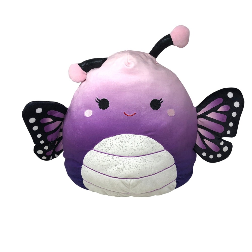 Squishmallows 16" Rida Butterfly Purple Ombre‎ Plush Large Pillow Winged Monarch